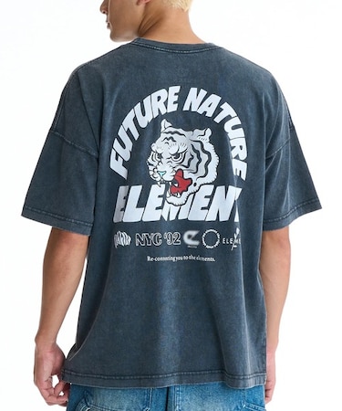 ELEMENT/BG021204 バックプリント 親子でお揃い 半袖Tシャツ エレメント メンズ ムラサキスポーツ