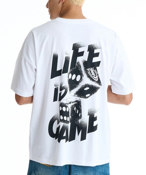 ELEMENT/BG021208 バックプリント 半袖Tシャツ エレメント メンズ ムラサキスポーツ