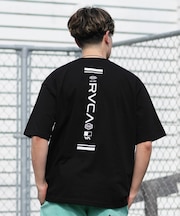 【限定】RVCA/BG041P05 半袖 Tシャツ バックプリント BALANCE HEX LINE ST ルーカ メンズ ムラサキスポーツ限定