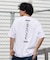【限定】RVCA/BG041P05 半袖 Tシャツ バックプリント BALANCE HEX LINE ST ルーカ メンズ ムラサキスポーツ限定