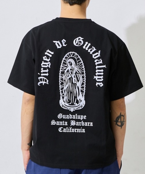 【ムラサキスポーツ限定】DEAR LAUREL/DL26S-2103 LETTER SOUL MARIA マリア刺繍 半袖Tシャツ ディアローレル メンズ ムラサキスポーツ