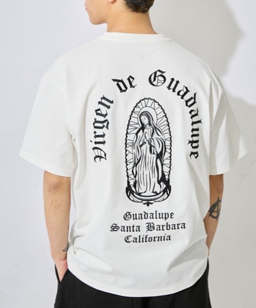 【ムラサキスポーツ限定】DEAR LAUREL/DL26S-2103 LETTER SOUL MARIA マリア刺繍 半袖Tシャツ ディアローレル メンズ ムラサキスポーツ