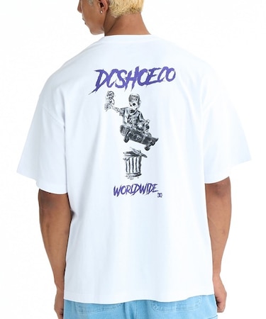 DC/DST261026 バックプリント 親子でお揃い 半袖Tシャツ ディーシー メンズ ムラサキスポーツ