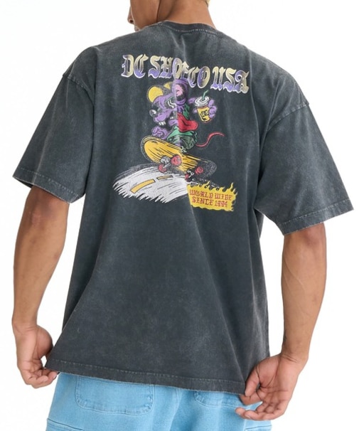 DC/DST261027 バックプリント 親子でお揃い 半袖Tシャツ ディーシー メンズ ムラサキスポーツ