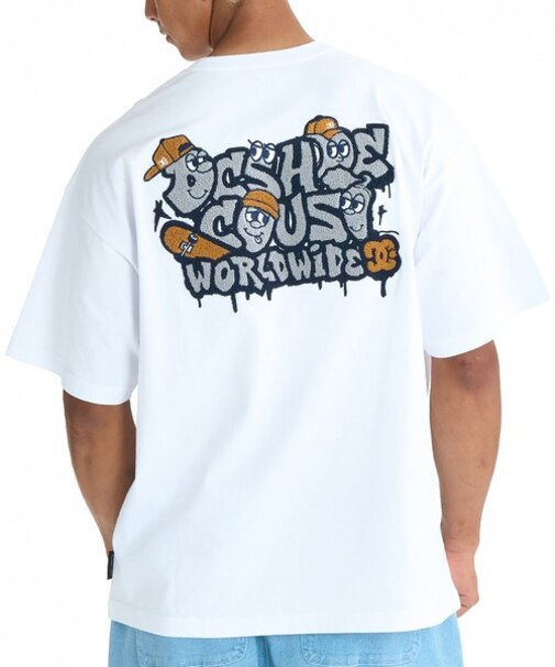 DC/DST261031 バックプリント 半袖Tシャツ ディーシー メンズ ムラサキスポーツ