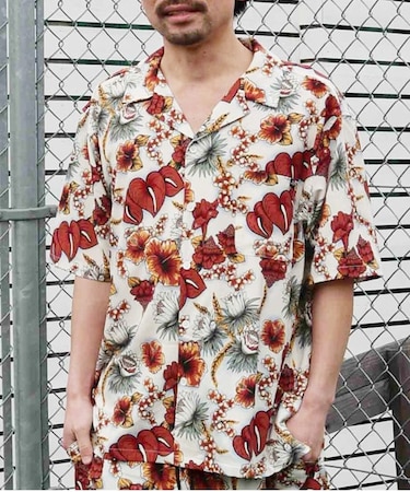 【ムラサキスポーツ限定】lost/LM6S-2401 NEAT SHIRT 半袖シャツ ロスト メンズ ムラサキスポーツ