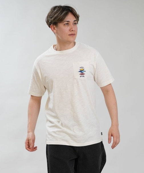 【ムラサキスポーツ限定】RIP CURL/RCM6S-2109 SARCH ICON TEE 半袖Tシャツ リップカール メンズ ムラサキスポーツ