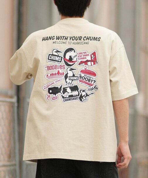 【ムラサキスポーツ別注】CHUMS/CH01-2824 半袖Tシャツ バックプリント チャムス メンズ ムラサキスポーツ限定