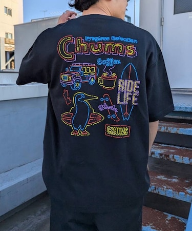 【ムラサキスポーツ別注】CHUMS/CH01-2825 半袖Tシャツ バックプリント チャムス メンズ ムラサキスポーツ限定