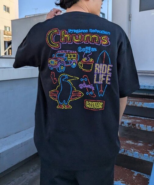 【ムラサキスポーツ別注】CHUMS/CH01-2825 半袖Tシャツ バックプリント チャムス メンズ ムラサキスポーツ限定
