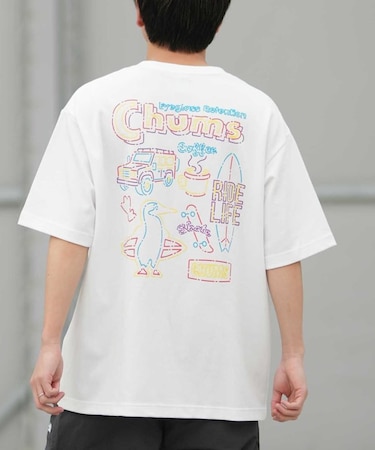 【ムラサキスポーツ別注】CHUMS/CH01-2825 半袖Tシャツ バックプリント チャムス メンズ ムラサキスポーツ限定
