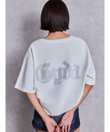 GYDA/072622733301 GD BACK GYDA BIG 半袖Tシャツ ジェイダ レディース ムラサキスポーツ