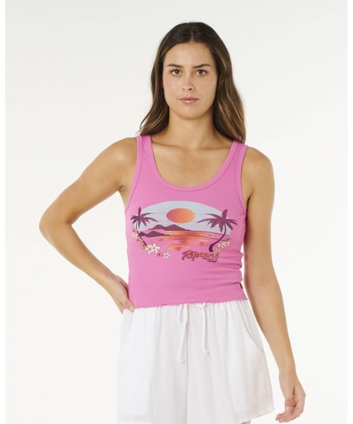 RIP CURL/0M0WTE タンクトップ ノースリーブ  HOTEL MALIBU TANK インポート リップカール レディース ムラサキスポーツ