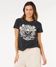 RIP CURL/0M2WTE 半袖Tシャツ インポート SUN BEAMS STANDARD TEE リップカール レディース ムラサキスポーツ