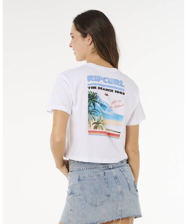 RIP CURL/0MRWTE 半袖Tシャツ HAYLEY O CROP TEE リップカール レディース ムラサキスポーツ