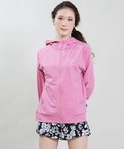 RIP CURL/RCL6S-4302 ラッシュガード 長袖パーカー UVケア 水陸両用 ZIP HOODIE リップカール レディース ムラサキスポーツ
