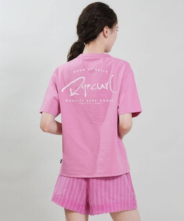 RIP CURL/RCL6S-4304 ラッシュガード 半袖Tシャツ UVケア WIDE FIT TEE リップカール レディース ムラサキスポーツ
