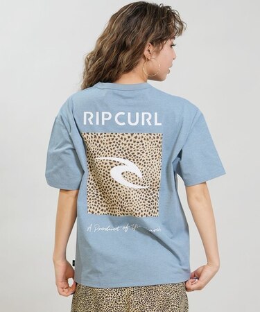 RIP CURL/RCL6S-4306 ラッシュガード 半袖Tシャツ UVケア BOXY WIDE FIT TEE リップカール レディース ムラサキスポーツ