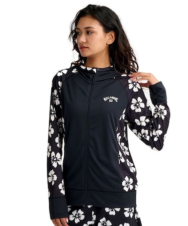BILLABONG/BG013850 UPF50+ ジップアップパーカー 長袖ラッシュガード DES TROPIQUES ZIP UP ビラボン レディース ムラサキスポーツ