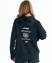 ROXY/RLY261035 水陸両用 長袖ラッシュガード  ジップアップパーカー HISTORICAL LOGO HOODIE ロキシー レディース ムラサキスポーツ