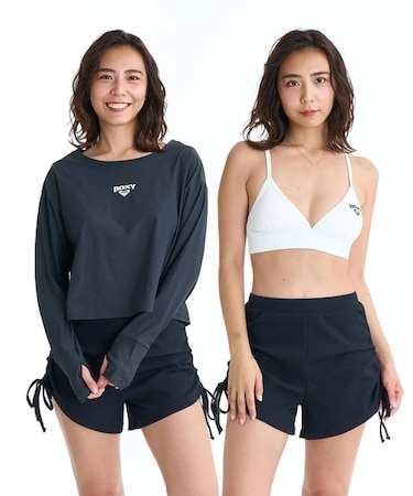 ROXY/RSW261002 水着 3点セット ビキニ 長袖ラッシュガード BLUE DRIFT ロキシー レディース ムラサキスポーツ