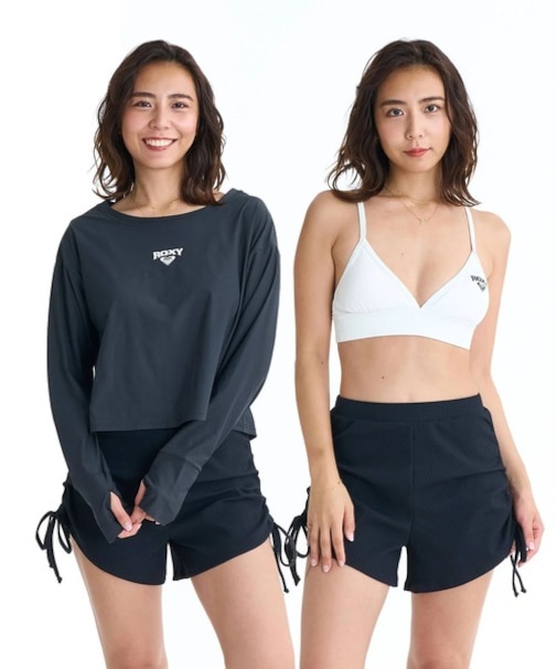ROXY/RSW261002 水着 3点セット ビキニ 長袖ラッシュガード BLUE DRIFT ロキシー レディース ムラサキスポーツ