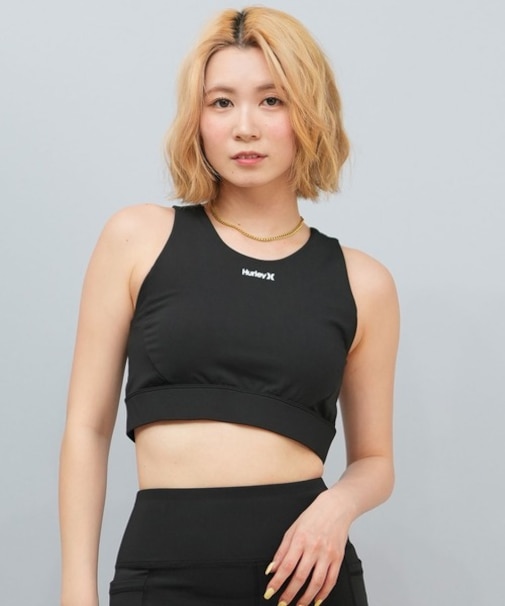 Hurley/WASB251051 UT 水着 OP BACK HOOK HI NECK BRA ブラトップ フィットネス UVケア ハーレー レディース ムラサキスポーツ
