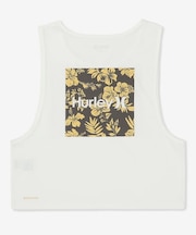Hurley/WASL261005 UT 吸汗速乾 UVカット 耐塩素 水陸両用 PTM BACK FLOWER BOX LG SL タンクトップ ショート丈 ハーレー レディース ムラサキスポーツ
