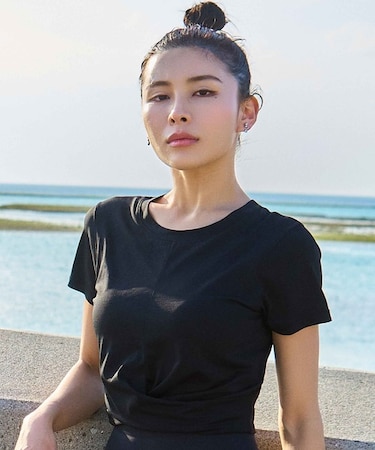 Hurley/WSB2421007 UT 水陸両用 ショート丈カップ付きTシャツ ブラトップ ハーレー レディース ムラサキスポーツ