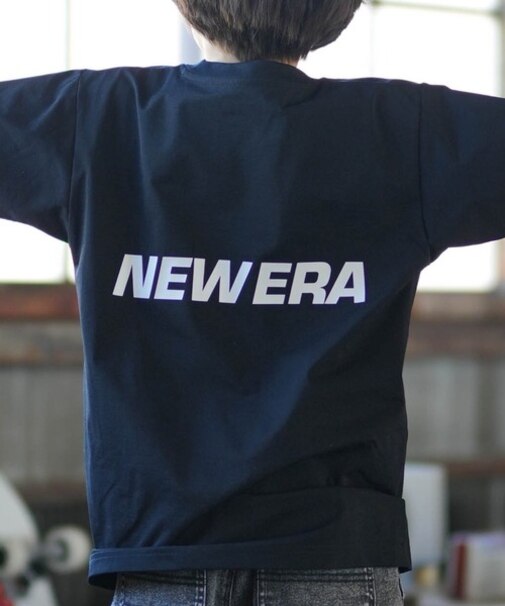 NEWERA/キッズ 14774221 半袖 Tシャツ 耐塩素 耐海水 ジュニア 子供 男の子 女の子 ニューエラ ムラサキスポーツ