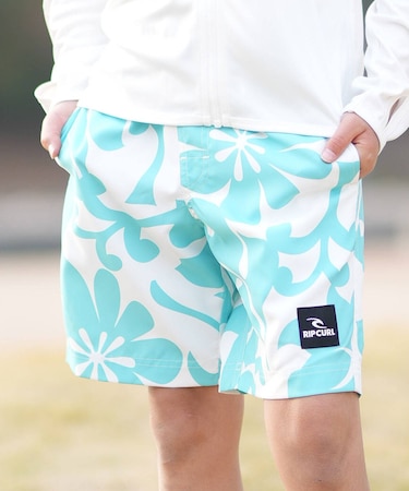 RIPCURL/キッズ RCK6S-4102 ALOHA KIDS TRANKS 水着 対塩素 水陸両用 トランクス ショートパンツ 男の子 女の子 ムラサキスポーツ