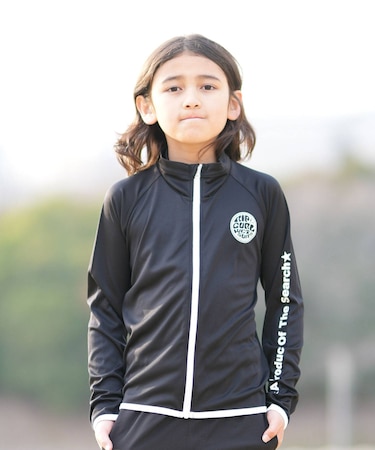 RIPCURL/キッズ RCK6S-4302 WET ICON KIDS RASH 水着 対塩素 長袖 ジップアップ ラッシュガード 男の子 女の子 ムラサキスポーツ