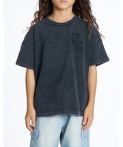 DC Shoes/キッズ YST262505 KD HIDDEN BANDANA SS Tシャツ 半袖  ディーシーシューズ 男の子 女の子 ムラサキスポーツ