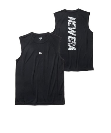 NEWERA/14744548 スリーブレス テック Tシャツ Vertical ロゴ ブラック ニューエラ メンズ ムラサキスポーツ