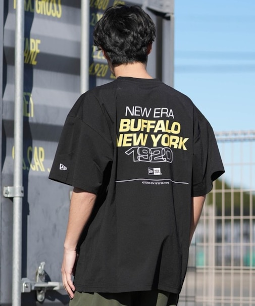 NEWERA/14774257 水着 吸水速乾 耐塩素 耐海水 水陸両用 ラッシュガード 半袖 Tシャツ ニューエラ メンズ ムラサキスポーツ