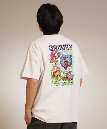 【ムラサキスポーツ別注】GRIZZLY/G26SS-2402 WILD PSYCHEDELIC SST 半袖 Tシャツ バックプリント グリズリー メンズ ムラサキスポーツ