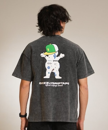 【ムラサキスポーツ別注】GRIZZLY/G26SS-2403 STREET STYLE BEAR 半袖 Tシャツ バックプリント グリズリー メンズ ムラサキスポーツ
