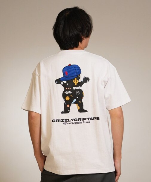 【ムラサキスポーツ別注】GRIZZLY/G26SS-2403 STREET STYLE BEAR 半袖 Tシャツ バックプリント グリズリー メンズ ムラサキスポーツ