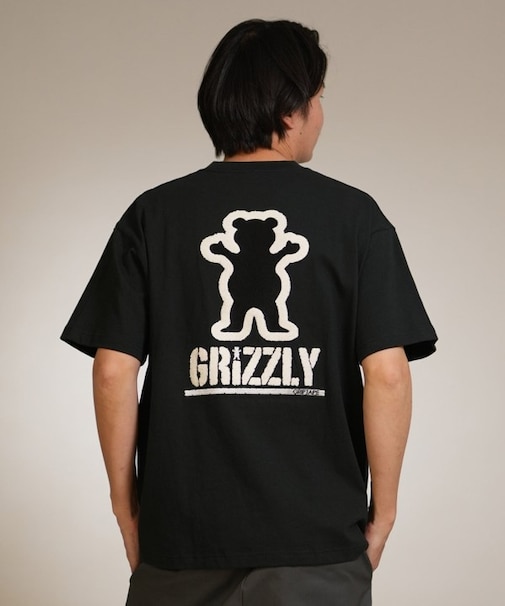 【ムラサキスポーツ別注】GRIZZLY/G26SS-2404 BIGEMBROIDERY BEAR SST 半袖 Tシャツ バックプリント グリズリー メンズ ムラサキスポーツ