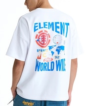 ELEMENT/BG021220 WORLD WIDE SS 半袖Tシャツ エレメント メンズ ムラサキスポーツ