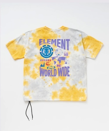 ELEMENT/BG021220 WORLD WIDE SS 半袖Tシャツ エレメント メンズ ムラサキスポーツ