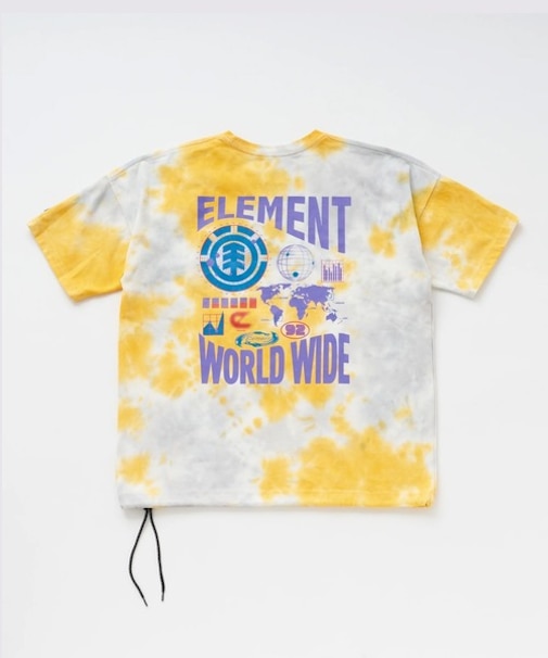 ELEMENT/BG021220 WORLD WIDE SS 半袖Tシャツ エレメント メンズ ムラサキスポーツ