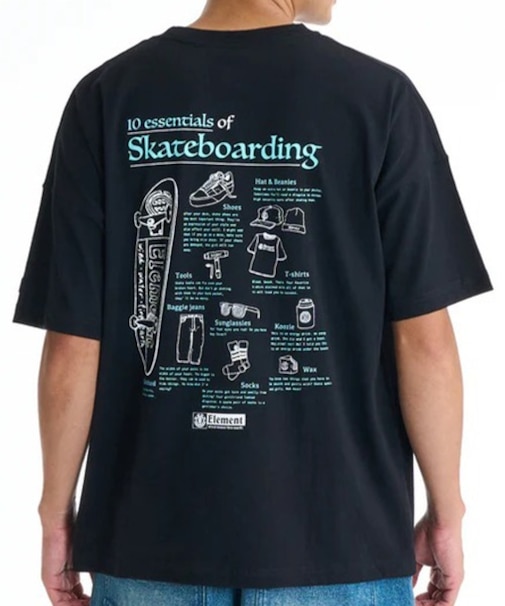 ELEMENT/BG021227 10 ESSENTIALS SS 半袖Tシャツ エレメント メンズ ムラサキスポーツ