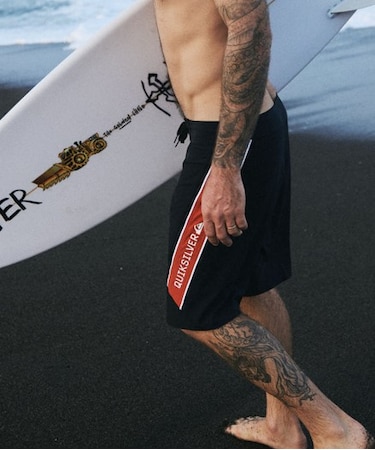 QUIKSILVER/EQYBS04906 水着 SURFSILK CLICKER 20 ボードショーツ フィットタイ 20インチ インナーショーツなしタイプ 4WAYストレッチ・撥水加工 トランクス クイックシルバー メンズ ムラサキスポーツ