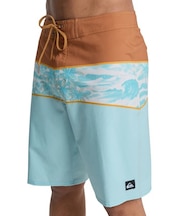 QUIKSILVER/EQYBS04928 水着 SURFSILK STRAIGHT 20 ボードショーツ フィットタイ 20インチ インナーショーツなしタイプ 4WAYストレッチ・撥水加工 トランクス クイックシルバー メンズ ムラサキスポーツ