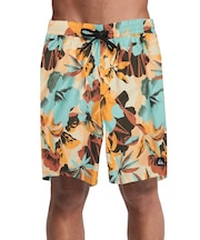 QUIKSILVER/EQYJV04223 水着 EVERYDAY PRINTED VOLLEY 19 ジャムボードショーツ 19インチ インナーショーツ付き (ウエストゴムタイプ) ノンストレッチ・撥水加工 トランクス クイックシルバー メンズ ムラサキスポーツ