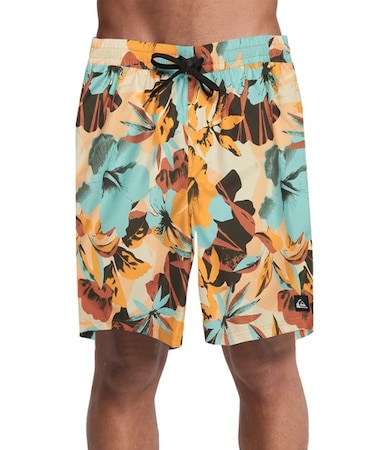 QUIKSILVER/EQYJV04223 水着 EVERYDAY PRINTED VOLLEY 19 ジャムボードショーツ 19インチ インナーショーツ付き (ウエストゴムタイプ) ノンストレッチ・撥水加工 トランクス クイックシルバー メンズ ムラサキスポーツ