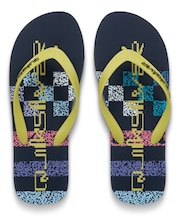 QUIKSILVER/EQYL100083 MOLOKAI STRIPE 26 ビーチロゴサンダル クイックシルバー メンズ ムラサキスポーツ