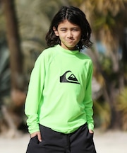 QUIKSILVER/キッズ 水着 ALL TIME LR YOUTH 長袖ラッシュガード 速乾 UPF50+ ストレッチ クイックシルバー 男の子 ムラサキスポーツ