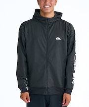 QUIKSILVER/QLY261009 水着 OMNI MW ZIP HOODIE 長袖ラッシュガード ハイネック UPF50+ 接触冷感 速乾 クイックシルバー メンズ ムラサキスポーツ